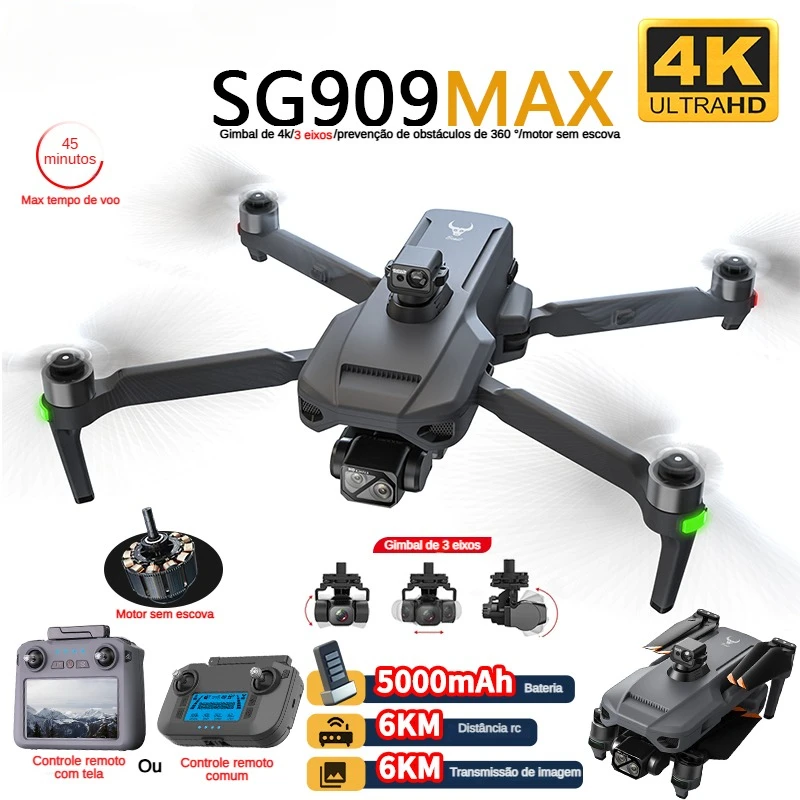 Drone Gimbal 3 Axis - ZLL SG909 SG909MAX Profesjonalny dron z
