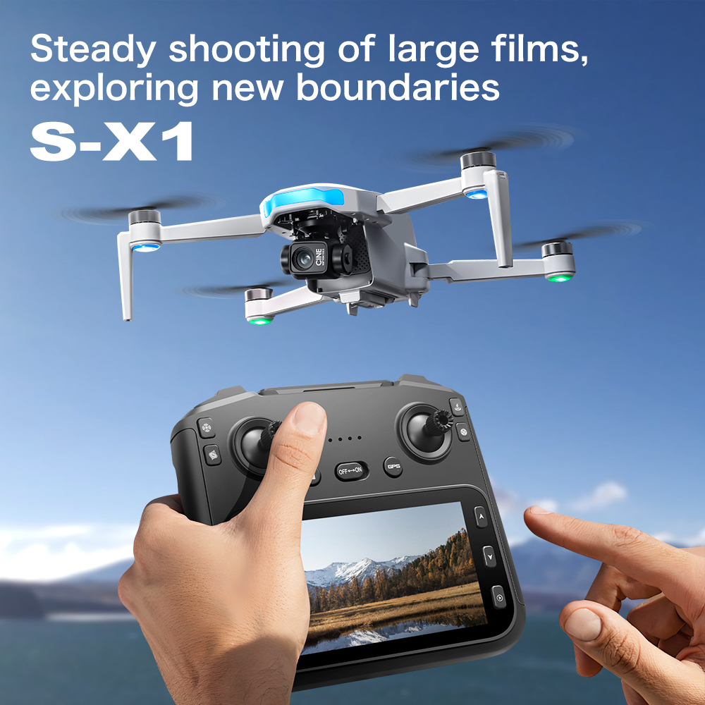 Oryginalny składany dron RC S- – Drone Gimbal 3 Axis recenzja i cena