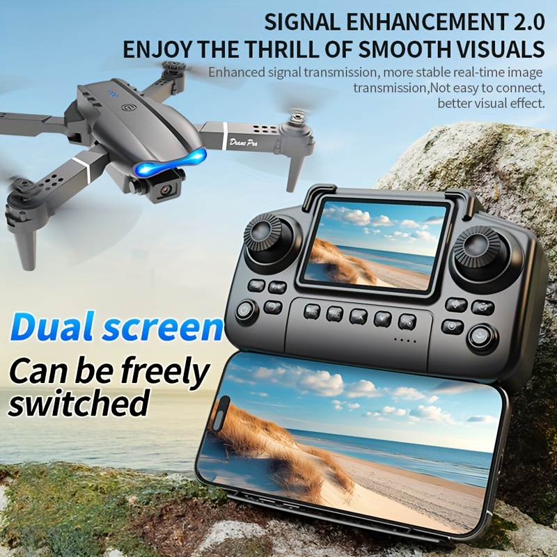 E99 PRO MAX – składany dron z  – Drone Gimbal Brushless recenzja i cena