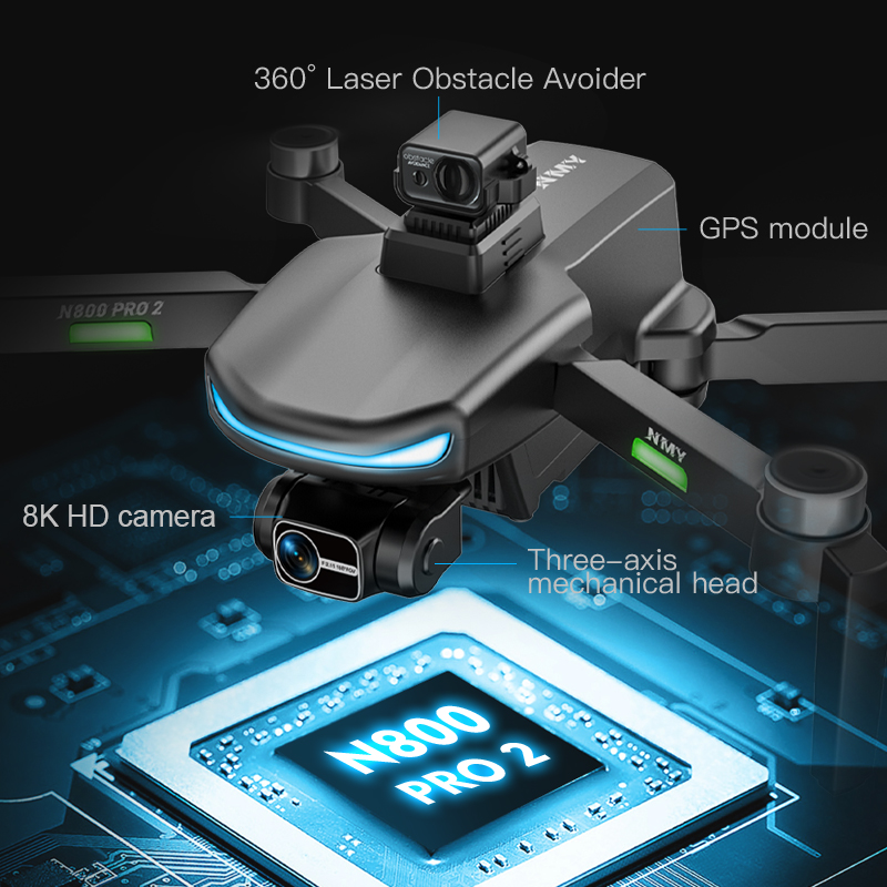 N800 PRO 2 GPS Dron Profesjona – Drone Gimbal 3 Axis recenzja i cena